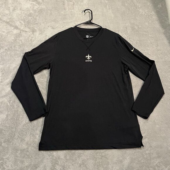 Nike Other - New Orleans Saints Shirt Mens Medium Black Nike Dri-Fit Long Sleeve NFL